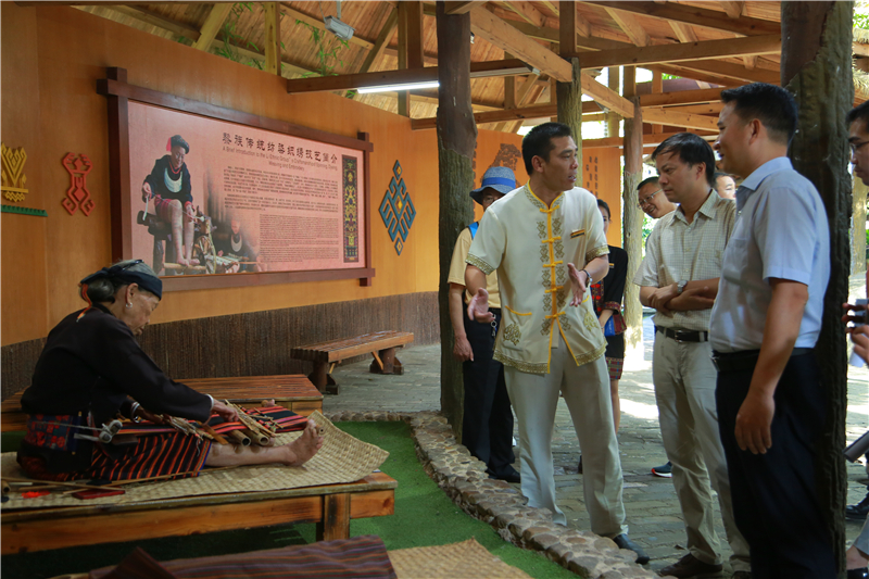 3、海南省商務廳黨組書記、廳長陳希一行到檳榔谷調研