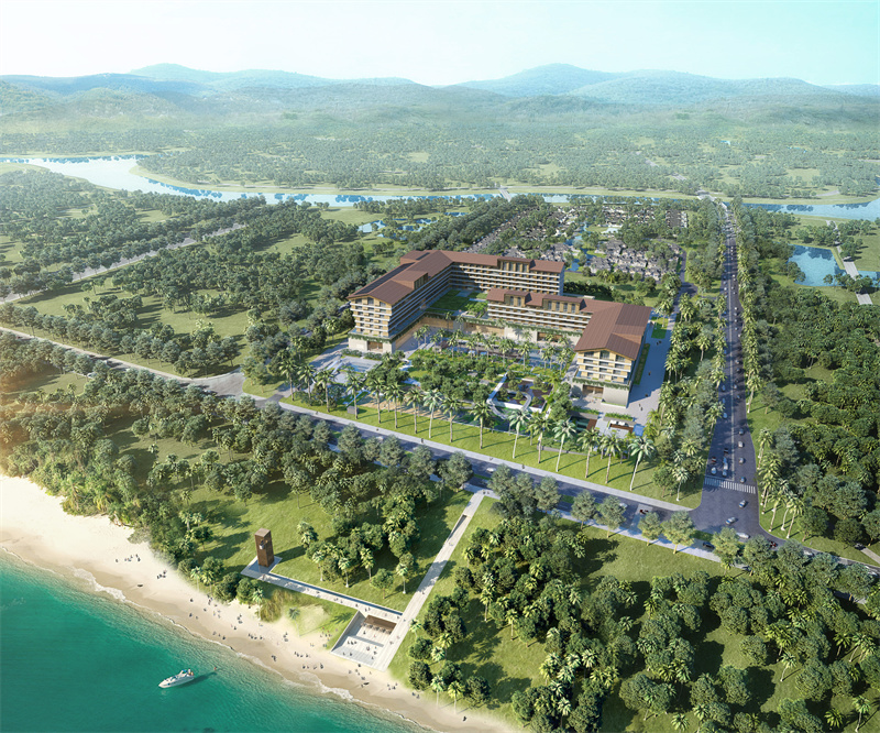三亞泰康之家度假酒店,臻品之選-俯瞰效果圖